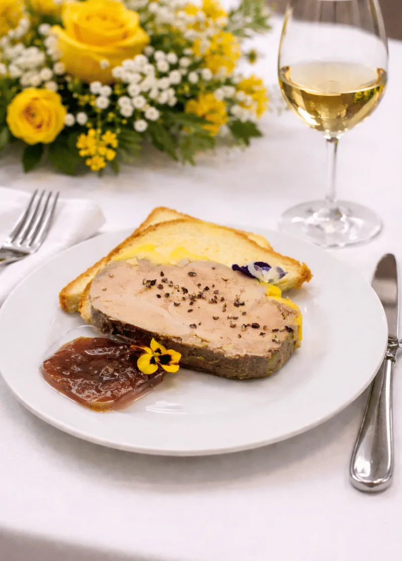L'Ardoise Traiteur - foie gras maison au Domaine de l'Ardoise
